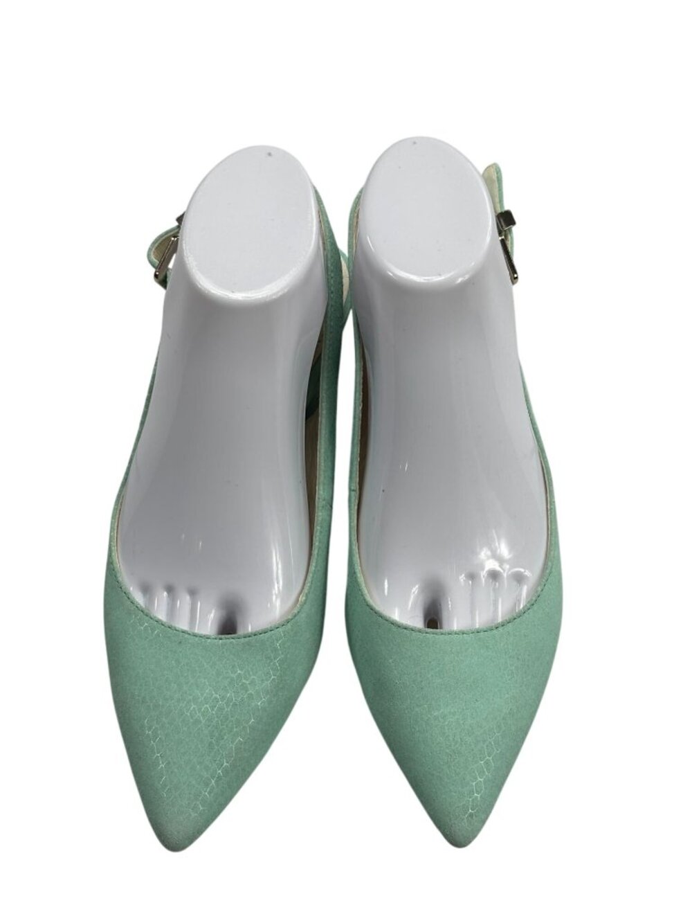 Anne Klein AK Expert Mint Green Pointed Slingback Flats Size 7.5M